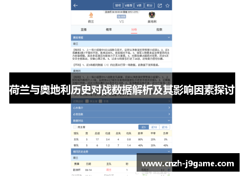 荷兰与奥地利历史对战数据解析及其影响因素探讨