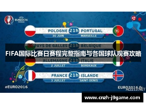 FIFA国际比赛日赛程完整指南与各国球队观赛攻略 FIFA国际比赛日赛程完整指南与各国球队观赛攻略